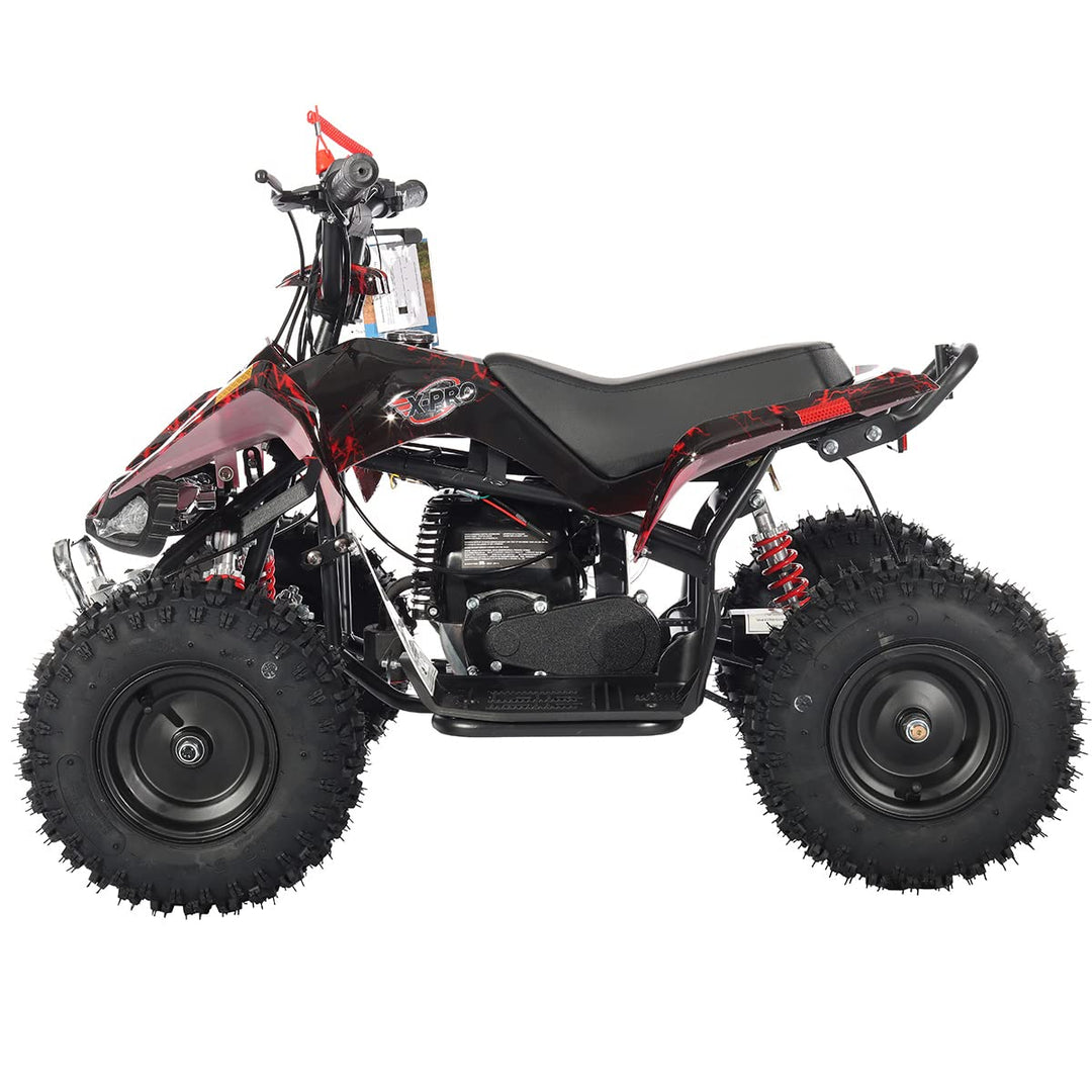 Free Shipping! X-PRO Thunder 40cc ATV with Chain Transmission, Pull start! Disc Brake! 6in Tires!