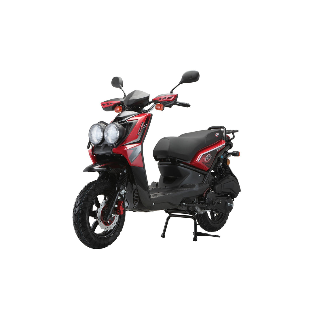 Free Shipping! X-PRO Lanai 150cc Moped Scooter with 12" Aluminum Wheels, Electric/Kick Start, Dual Headlights and Tail Lights!