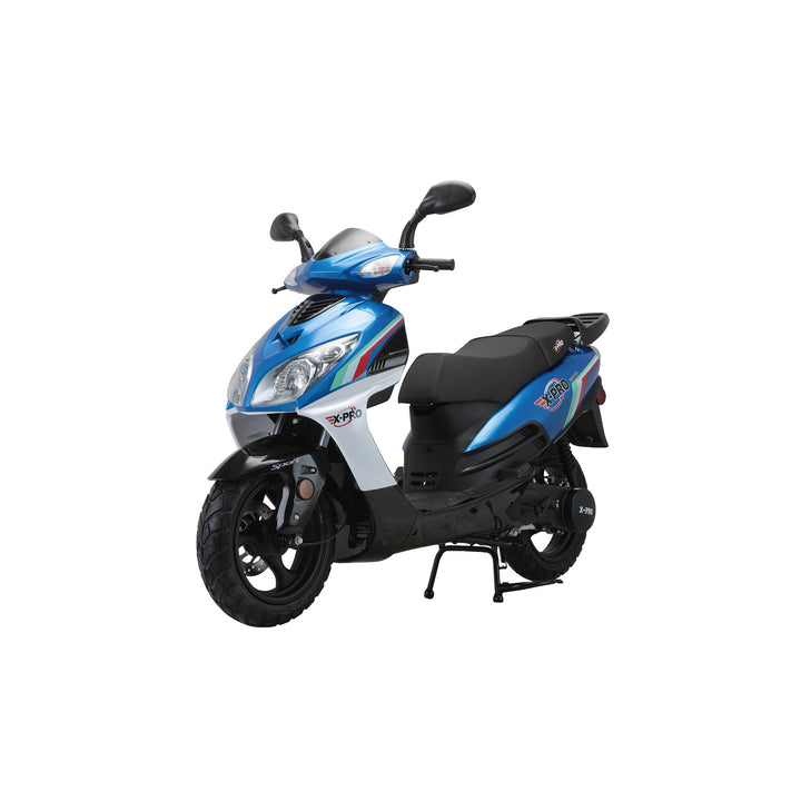 Free Shipping! X-PRO Fiji 200 Moped Scooter with 13" Aluminum Wheels! Electric/Kick Start!