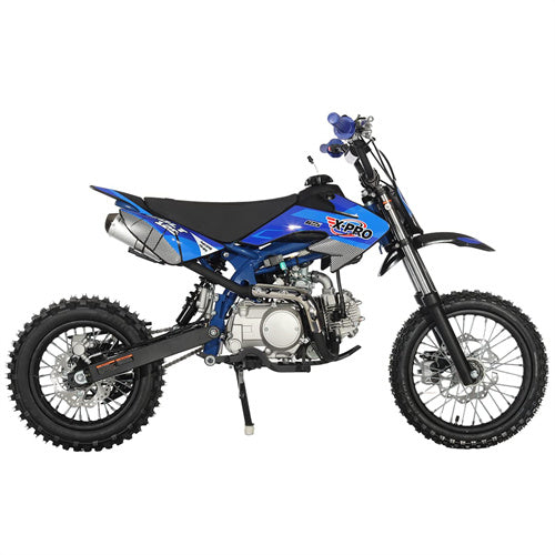 Free Shipping! X-PRO Bolt 125cc Dirt Bike with Automatic Transmission, Electric Start, Big 14in/12in Tires!