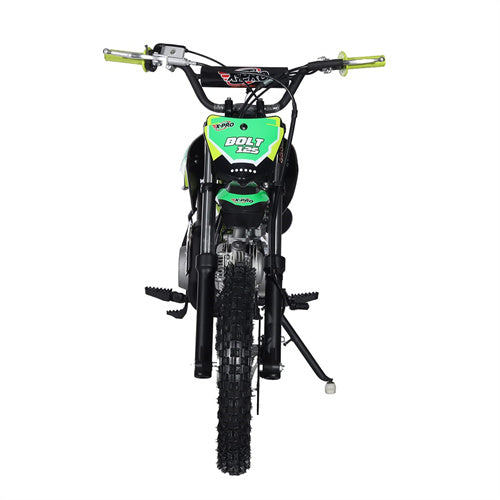 Free Shipping! X-PRO Bolt 125cc Dirt Bike with 4-Speed Manual Transmission, Kick Start, Big 14in/12in Tires! Zongshen Brand Engine!