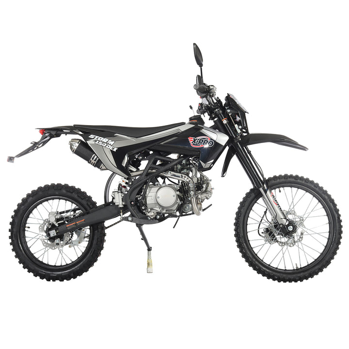 Free Shipping! X-PRO Storm DLX 150 Dirt Bike with All Lights, 4-Speed Manual Transmission, Electric/Kick Start, Big 19in/16in Tires!