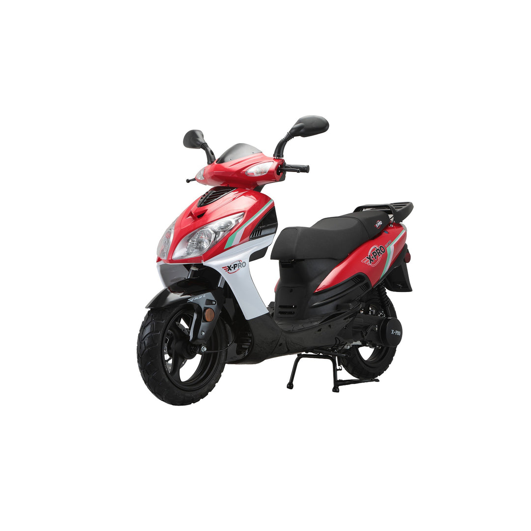 Free Shipping! X-PRO Fiji 200 Moped Scooter with 13" Aluminum Wheels! Electric/Kick Start!