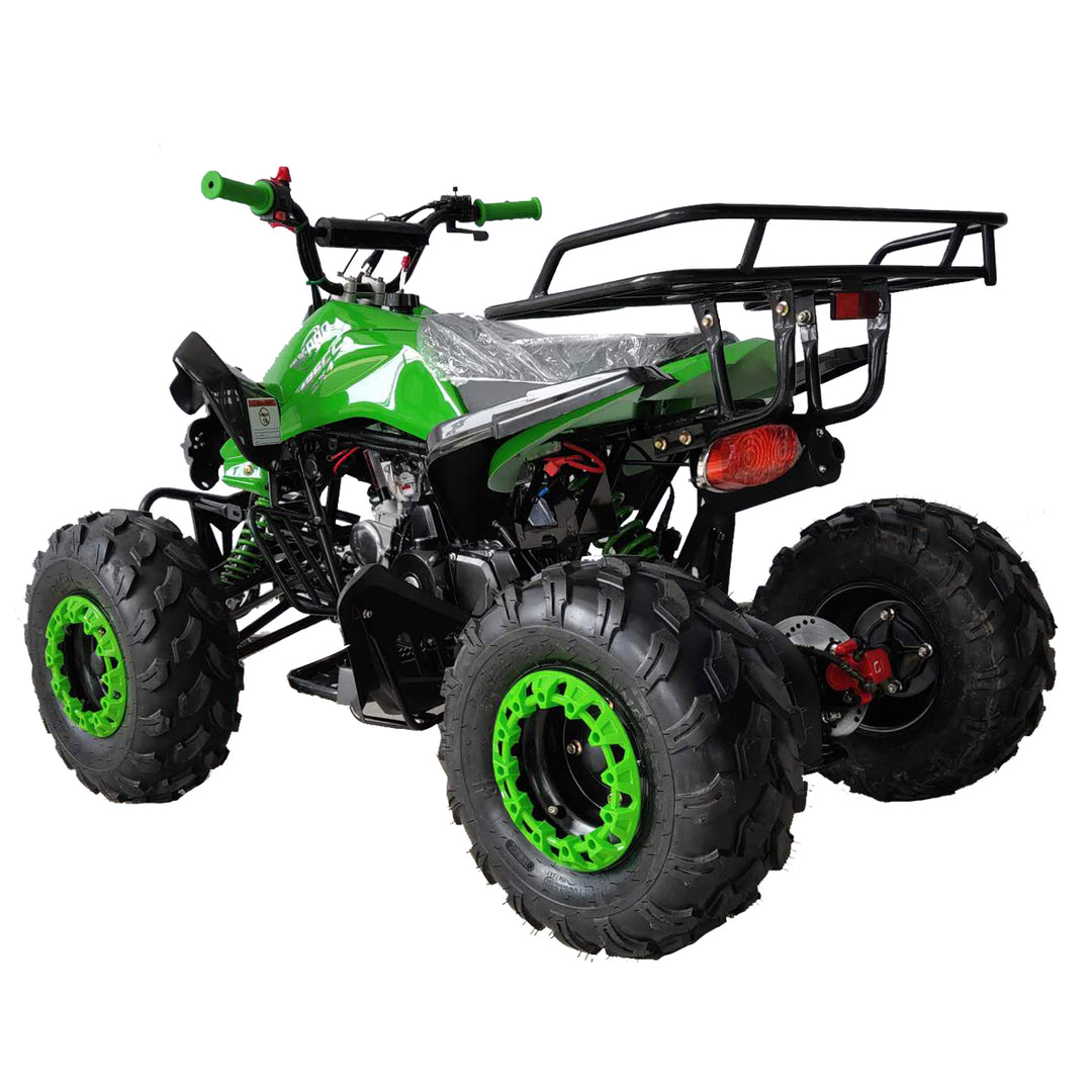 Free shipping! X-PRO Blast 125cc ATV with Automatic Transmission w/Reverse, LED Headlights, Big 19in/18in Tires!