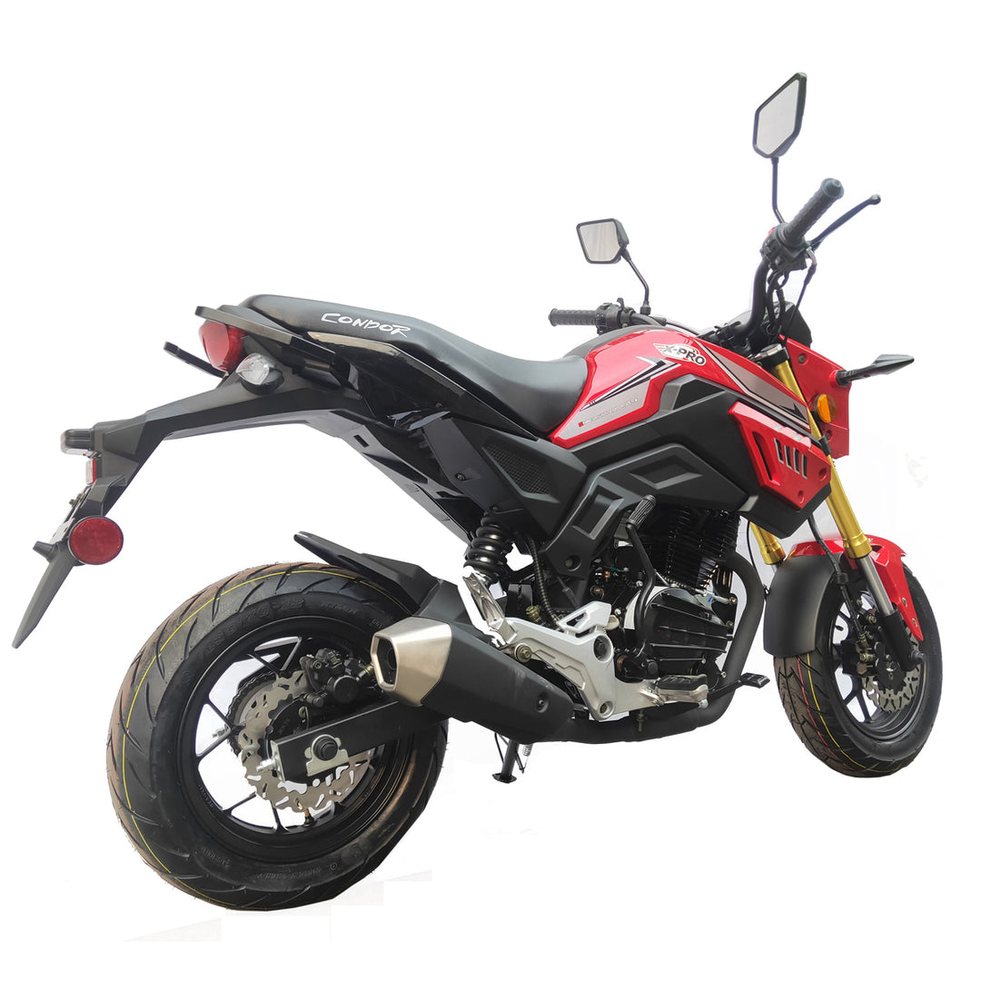 Free Shipping! X-PRO Condor150cc Street Motorcycle with 5-Speed Manual Transmission, Electric/Kick Start! 12in Wheels!