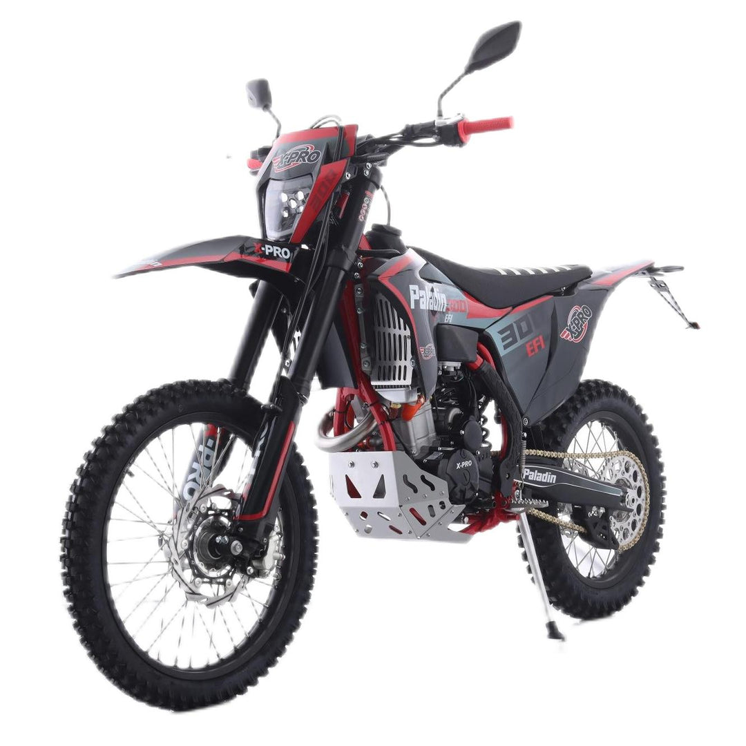 Free Shipping! X-PRO Paladin 300 EFI Dirt Bike with 6-Speed Manual Transmission and Balance Shaft and Dual Overhead Camshaft (DOHC) with Four Valves Engine, Electric Start! Big 21in/18in Wheels!