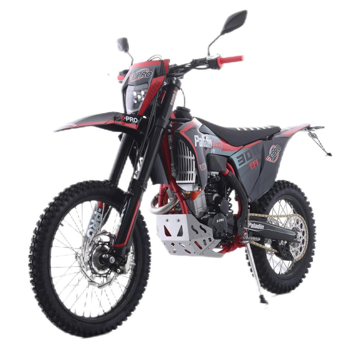 Free Shipping! X-PRO Paladin 300 EFI Dirt Bike with 6-Speed Manual Transmission and Balance Shaft and Dual Overhead Camshaft (DOHC) with Four Valves Engine, Electric Start! Big 21in/18in Wheels!