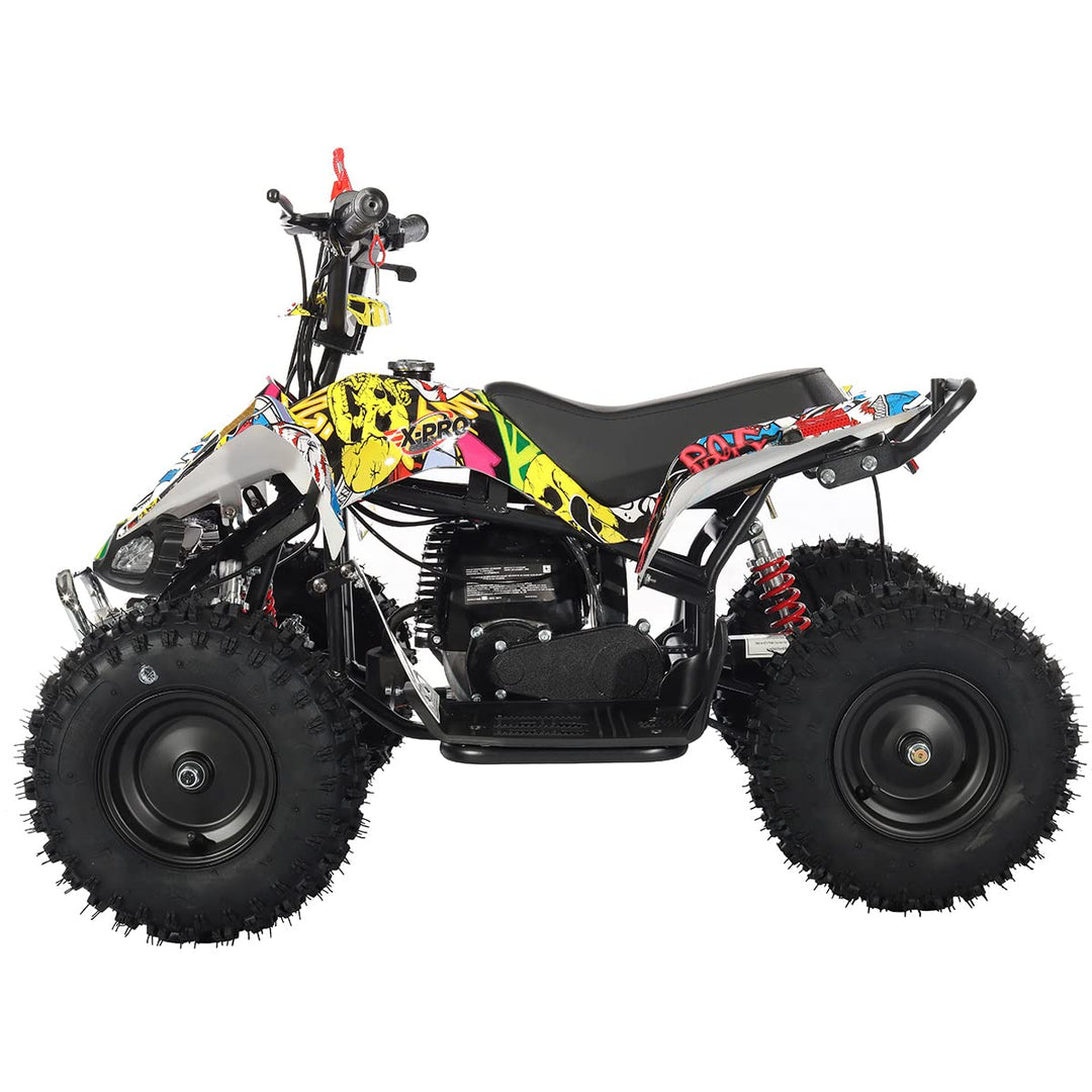 Free Shipping! X-PRO Thunder 40cc ATV with Chain Transmission, Pull start! Disc Brake! 6in Tires!