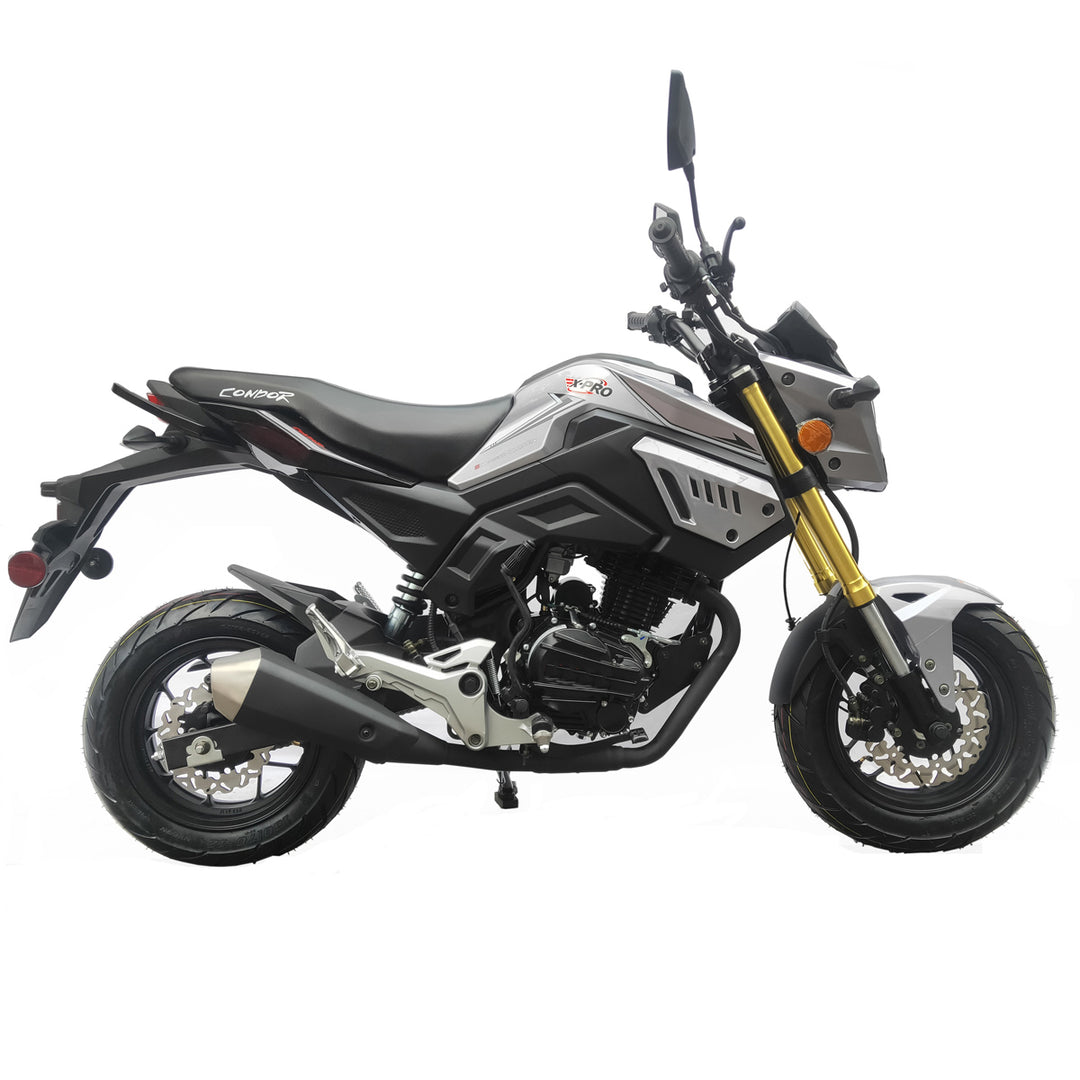 Free Shipping! X-PRO Condor150cc Street Motorcycle with 5-Speed Manual Transmission, Electric/Kick Start! 12in Wheels!
