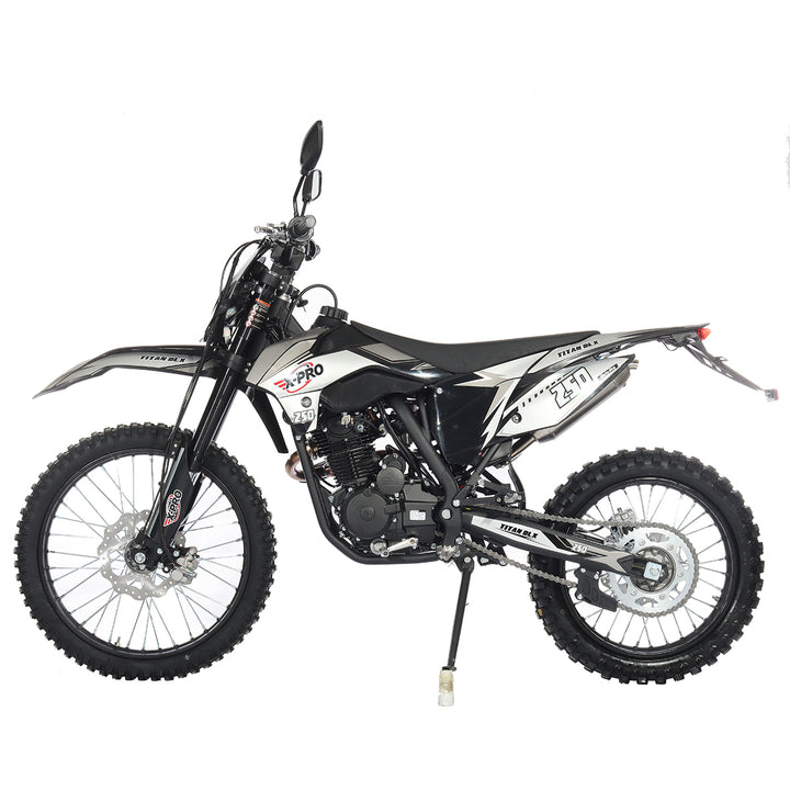 Free Shipping! X-PRO Titan 250 DLX 250cc Dirt Bike with All Lights and 5-Speed Manual Transmission,  Electric/Kick Start! Big 21in/18in Wheels! Zongshen Brand Engine!