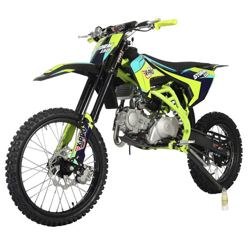 Free Shipping! X-PRO Storm 150 Dirt Bike with 4-Speed Manual Transmission, Electric/Kick Start, Big 19in/16in Tires!