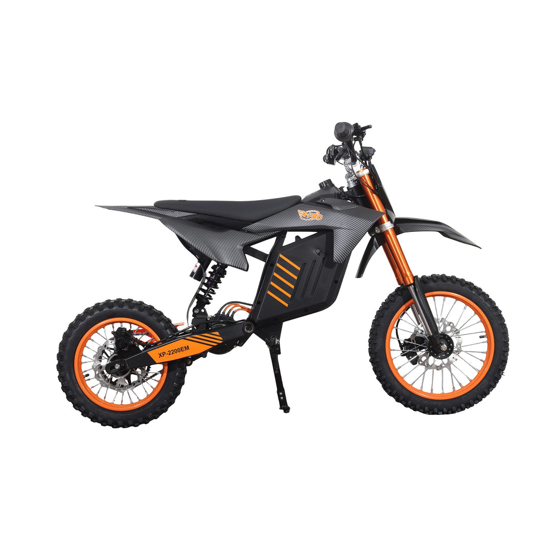 Free Shipping! X-PRO Drax Sport 2700W 48V 23AH Teens Adults Electric Dirt Bike with New Version LED Light! 14"/12" Wheels!