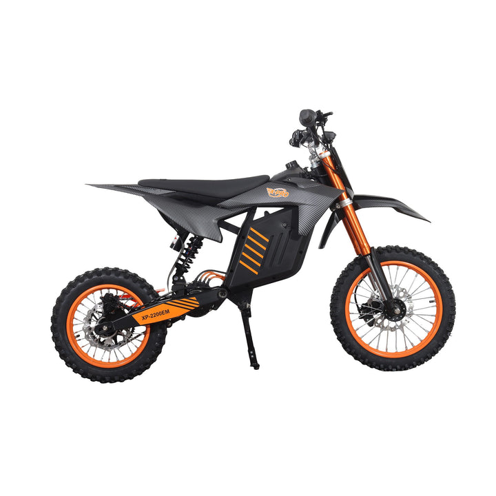Free Shipping! X-PRO Drax Sport 2700W 48V 23AH Teens Adults Electric Dirt Bike with New Version LED Light! 14"/12" Wheels!