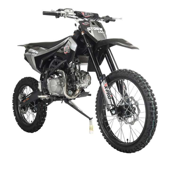 Free Shipping! X-PRO Storm 150 Dirt Bike with 4-Speed Manual Transmission, Electric/Kick Start, Big 19in/16in Tires!
