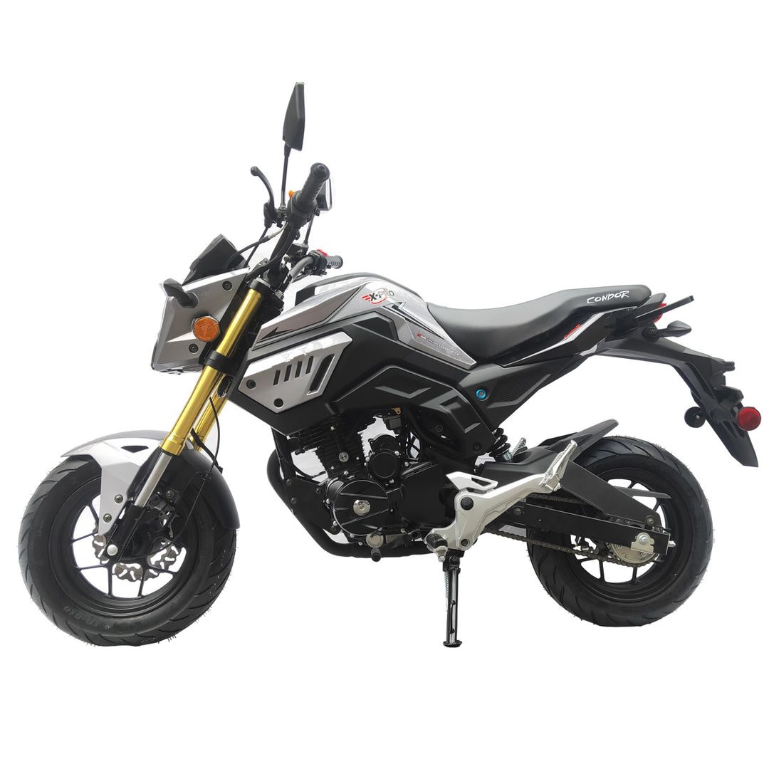 Free Shipping! X-PRO Condor150cc Street Motorcycle with 5-Speed Manual Transmission, Electric/Kick Start! 12in Wheels!