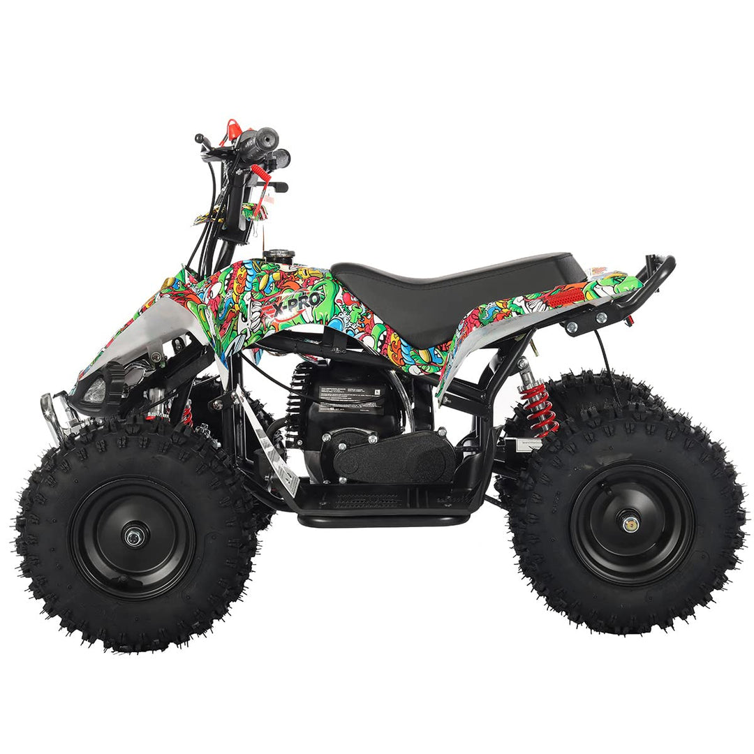 Free Shipping! X-PRO Thunder 40cc ATV with Chain Transmission, Pull start! Disc Brake! 6in Tires!