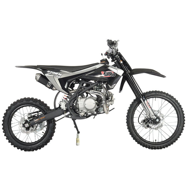 Free Shipping! X-PRO Storm 150 Dirt Bike with 4-Speed Manual Transmission, Electric/Kick Start, Big 19in/16in Tires!