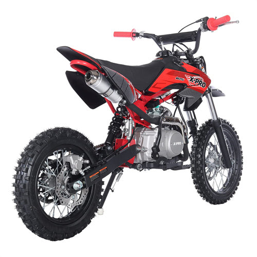 Free Shipping! X-PRO Bolt 125cc Dirt Bike with 4-Speed Manual Transmission, Kick Start, Big 14in/12in Tires! Zongshen Brand Engine!