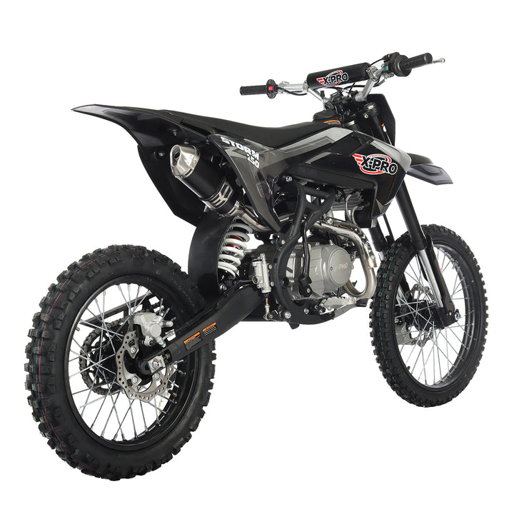 Free Shipping! X-PRO Storm 150 Dirt Bike with 4-Speed Manual Transmission, Electric/Kick Start, Big 19in/16in Tires!