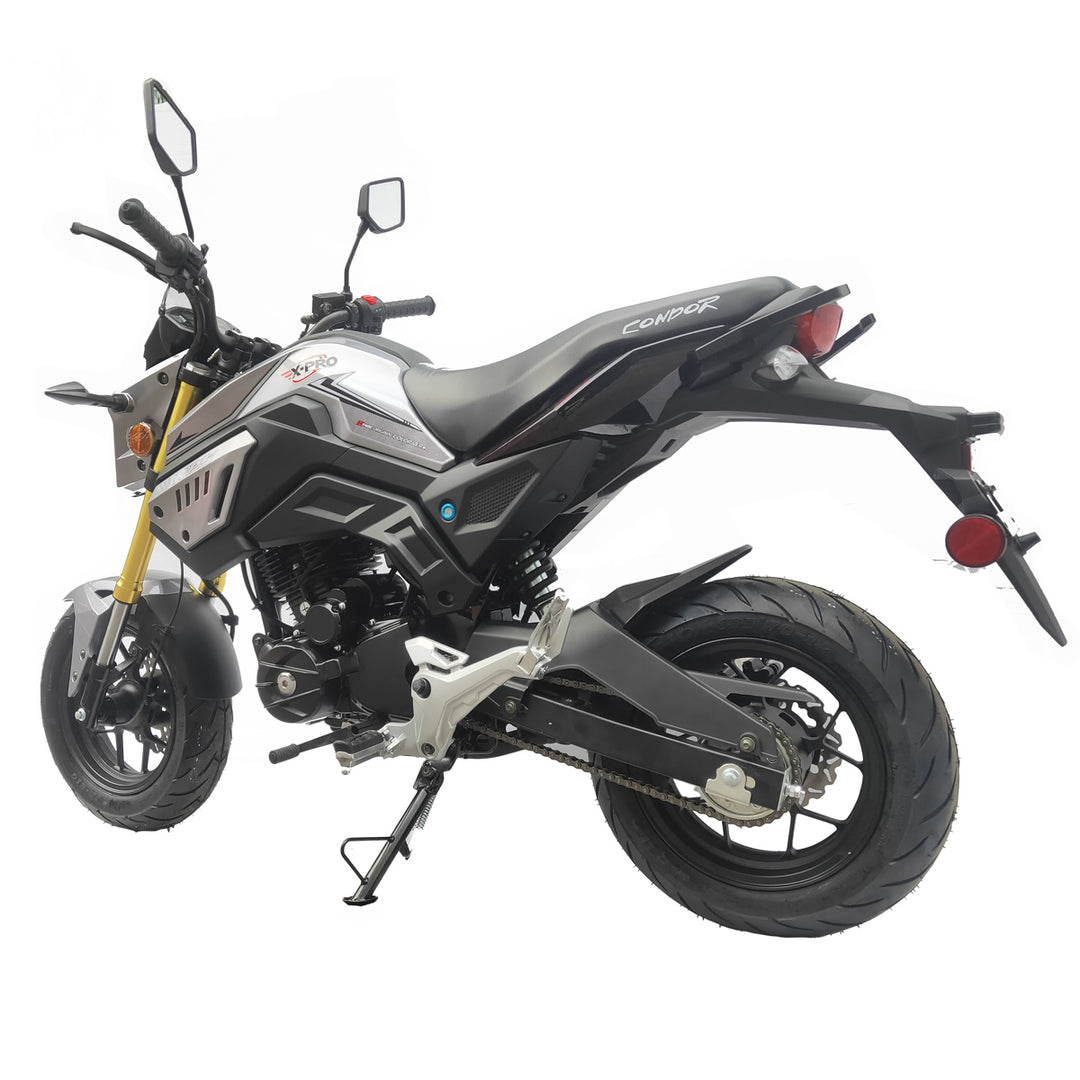Free Shipping! X-PRO Condor150cc Street Motorcycle with 5-Speed Manual Transmission, Electric/Kick Start! 12in Wheels!