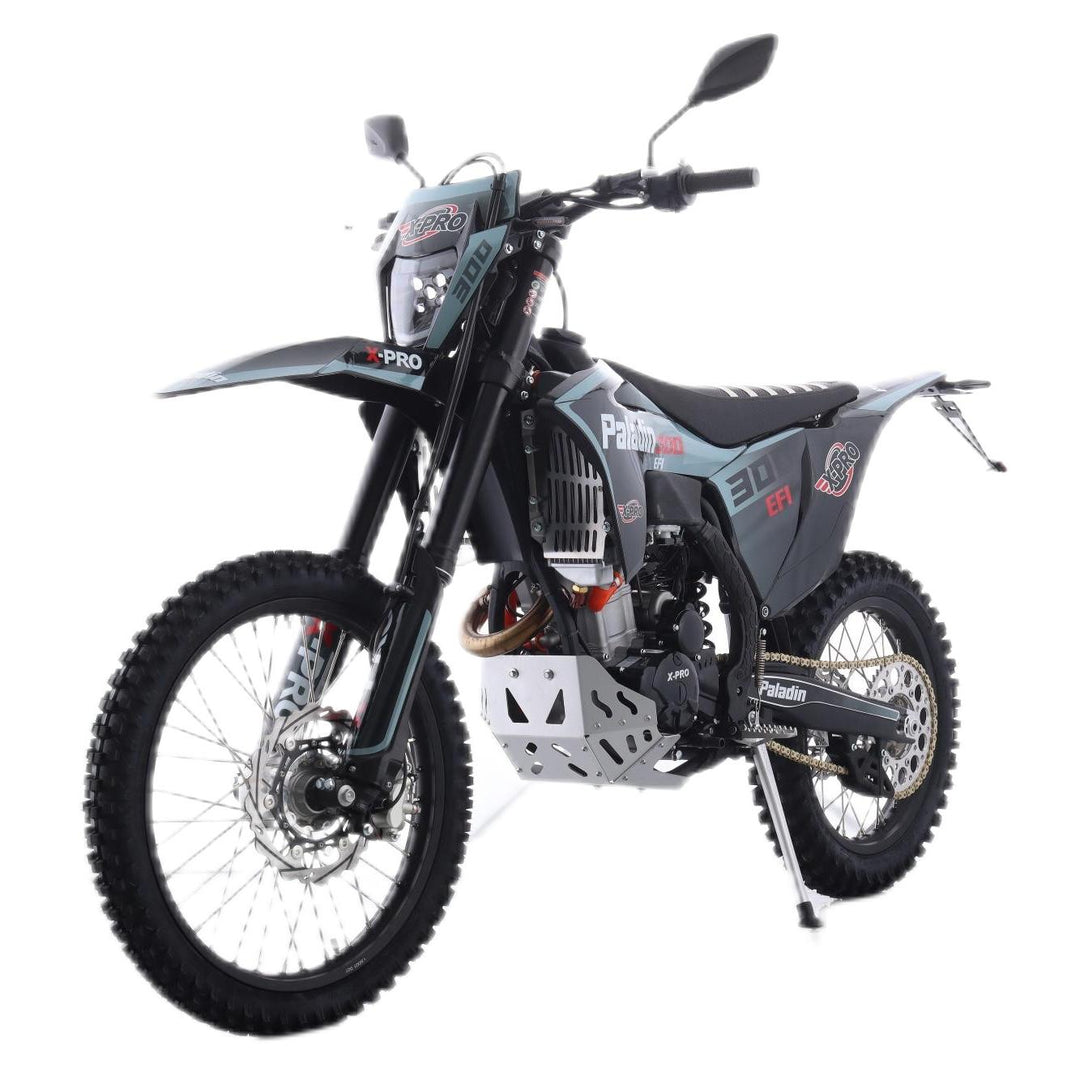 Free Shipping! X-PRO Paladin 300 EFI Dirt Bike with 6-Speed Manual Transmission and Balance Shaft and Dual Overhead Camshaft (DOHC) with Four Valves Engine, Electric Start! Big 21in/18in Wheels!