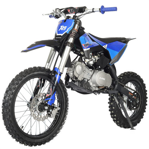 Free Shipping! X-PRO X19 125cc Dirt Bike with 4-Speed Semi-Automatic Transmission, Kick Start, Big 17in/14in Tires! Zongshen Brand Engine!