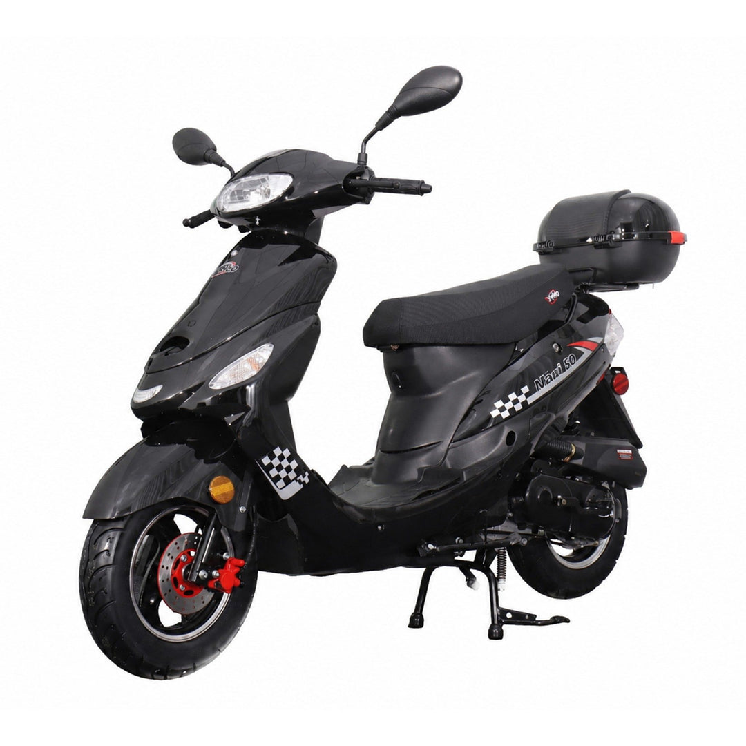 Free Shipping! X-PRO Maui 50cc Moped Scooter with 10" Aluminum Wheels, Rear Trunk, Electric/Kick Start!