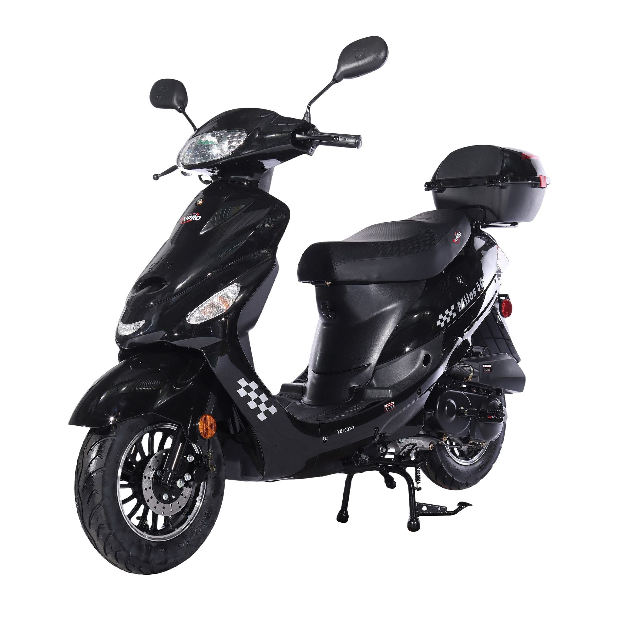 Free Shipping! X-PRO Milos 50 49.6cc Moped — Trunk Included, EPA
