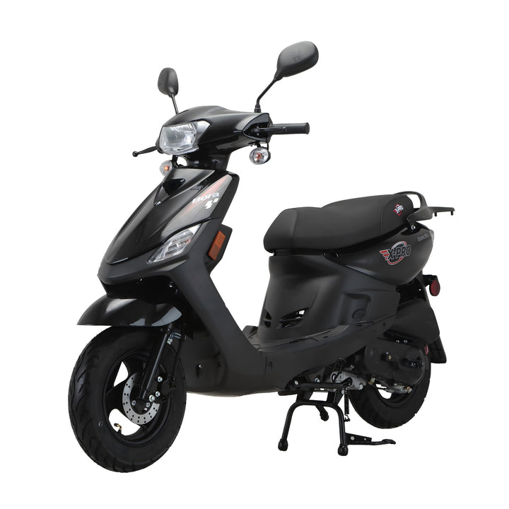 Free Shipping! X-PRO Bora 50cc Moped Scooter with 10" Aluminum Wheels, Electric/Kick Start!