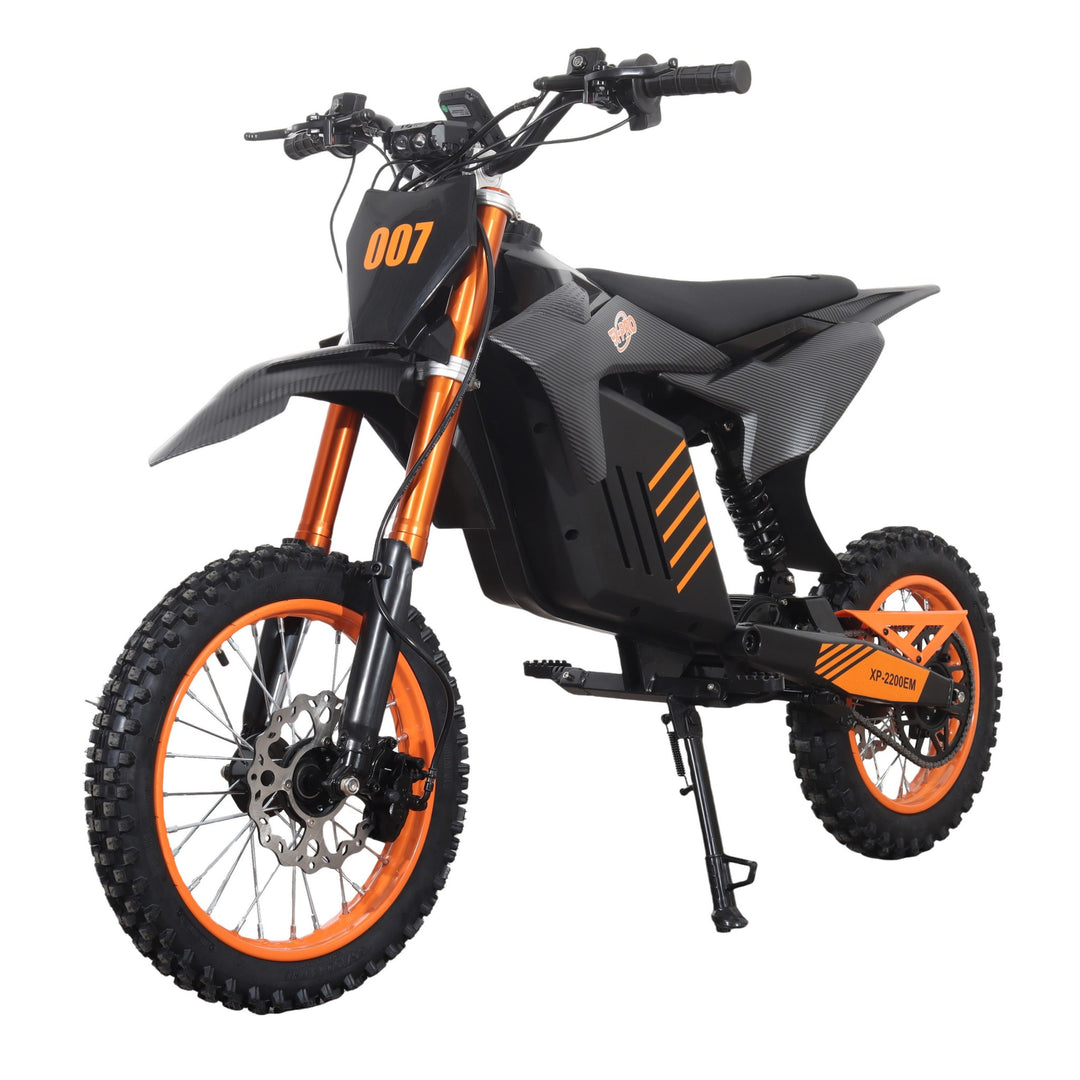 Free Shipping! X-PRO Drax Sport 2700W 48V 23AH Teens Adults Electric Dirt Bike with New Version LED Light! 14"/12" Wheels!