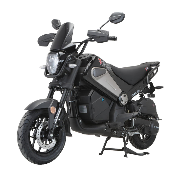 Free Shipping! X-PRO Trail 150 Motorcycle with Automatic Transmission, Electric/Kick Start! 12"/10" Aluminum Wheels! LED Lights!