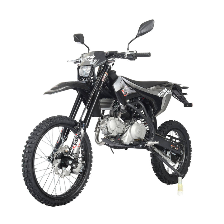 Free Shipping! X-PRO Storm DLX 150 Dirt Bike with All Lights, 4-Speed Manual Transmission, Electric/Kick Start, Big 19in/16in Tires!