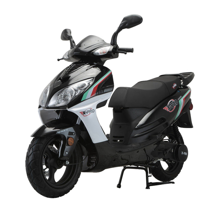 Free Shipping! X-PRO Fiji 200 Moped Scooter with 13" Aluminum Wheels! Electric/Kick Start!