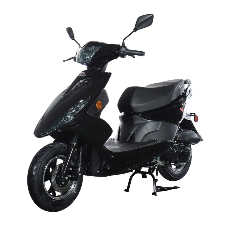 Free Shipping! X-PRO Bali 50cc Moped Scooter with 10" Wheels! Electric/Kick Start! Large LED Headlights!