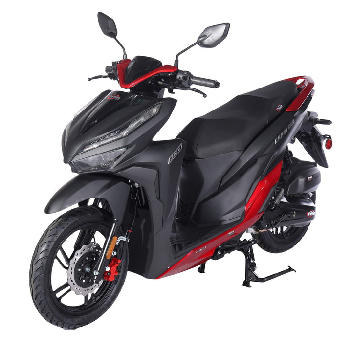 Free Shipping! X-PRO Capri 150cc Moped Scooter with 14in Aluminum Wheels, Electric/Kick Start! Large LED Lights!