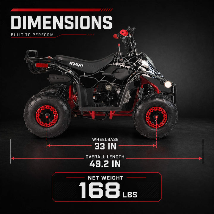Free shipping! X-PRO 110cc  ATV with Automatic Transmission, with Remote Control! Rear Rack!