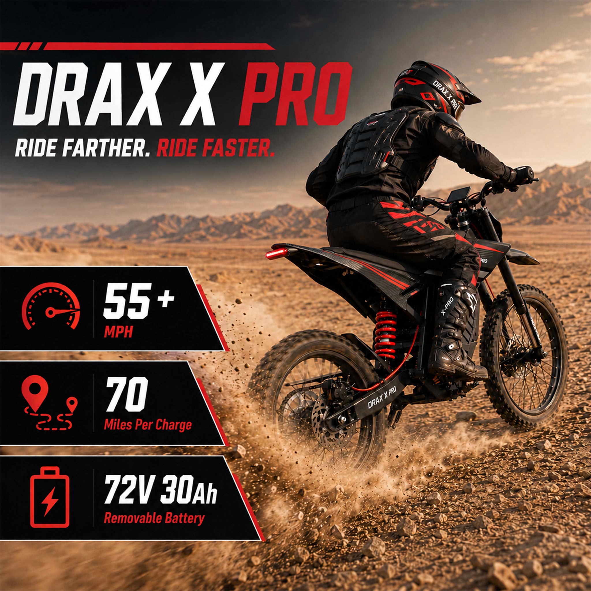 X-PRO Drax X PRO Electric Dirt Bike 6600W | xprousa.com – XProUSA