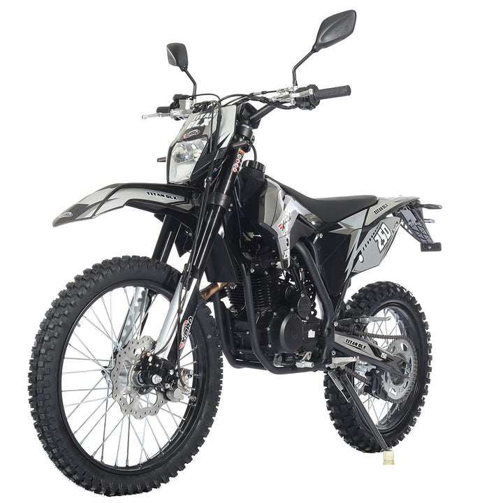 Free Shipping! X-PRO Titan 250 DLX 250cc Dirt Bike with All Lights and 5-Speed Manual Transmission,  Electric/Kick Start! Big 21in/18in Wheels! Zongshen Brand Engine!