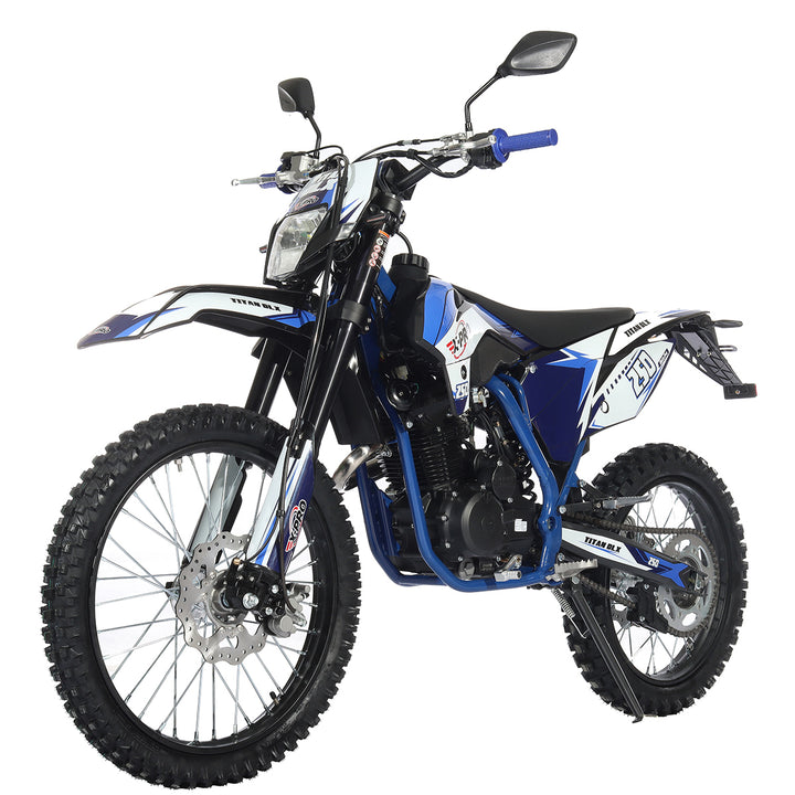 Free Shipping! X-PRO Titan 250 DLX 250cc Dirt Bike with All Lights and 5-Speed Manual Transmission,  Electric/Kick Start! Big 21in/18in Wheels! Zongshen Brand Engine!