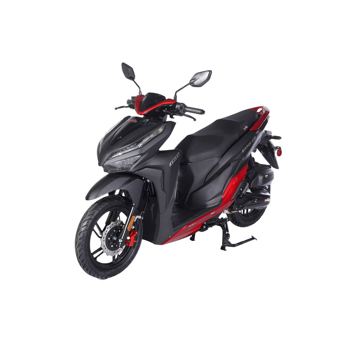 Free Shipping! X-PRO Capri 150cc Moped Scooter with 14in Aluminum Wheels, Electric/Kick Start! Large LED Lights!