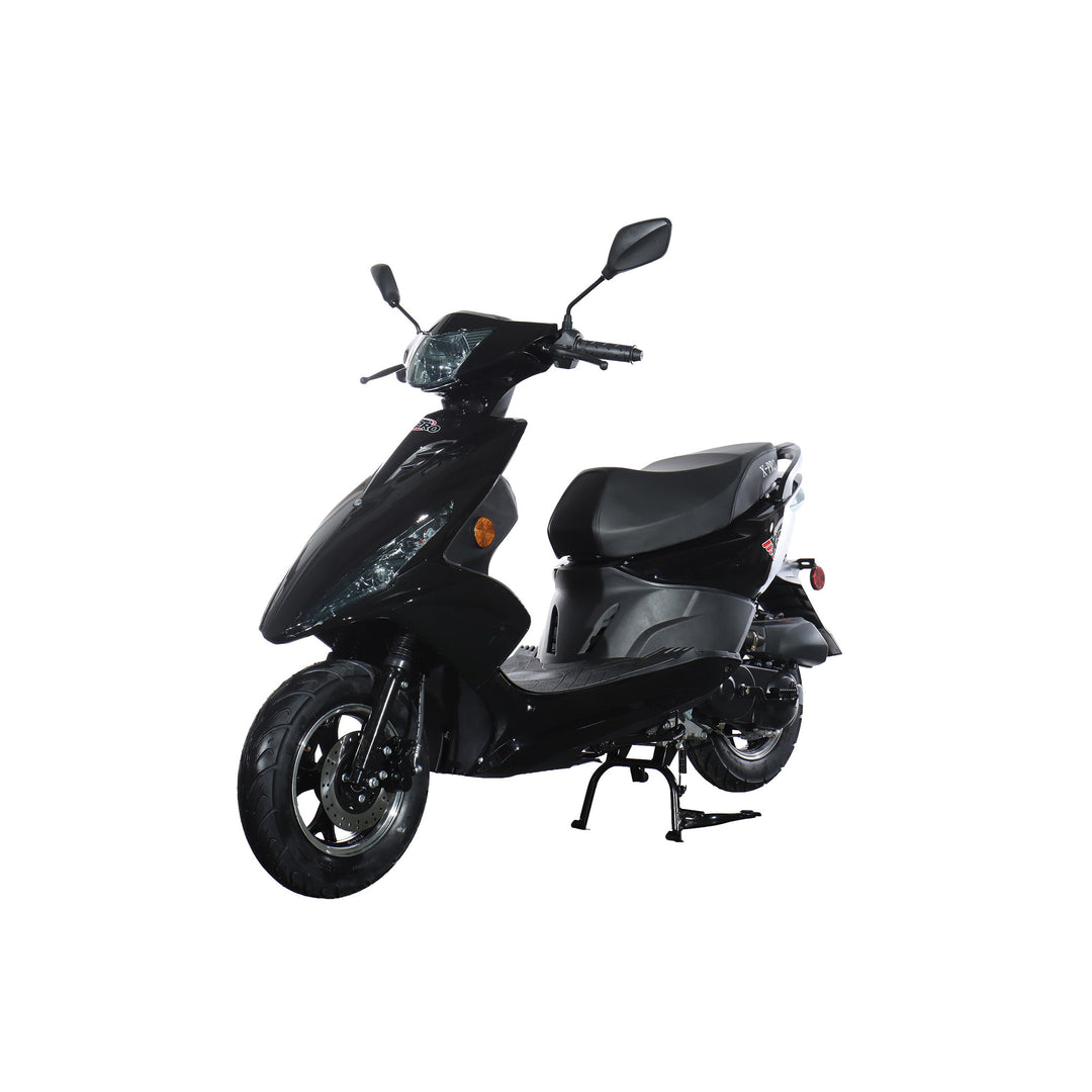 Free Shipping! X-PRO Bali 50cc Moped Scooter with 10" Wheels! Electric/Kick Start! Large LED Headlights!