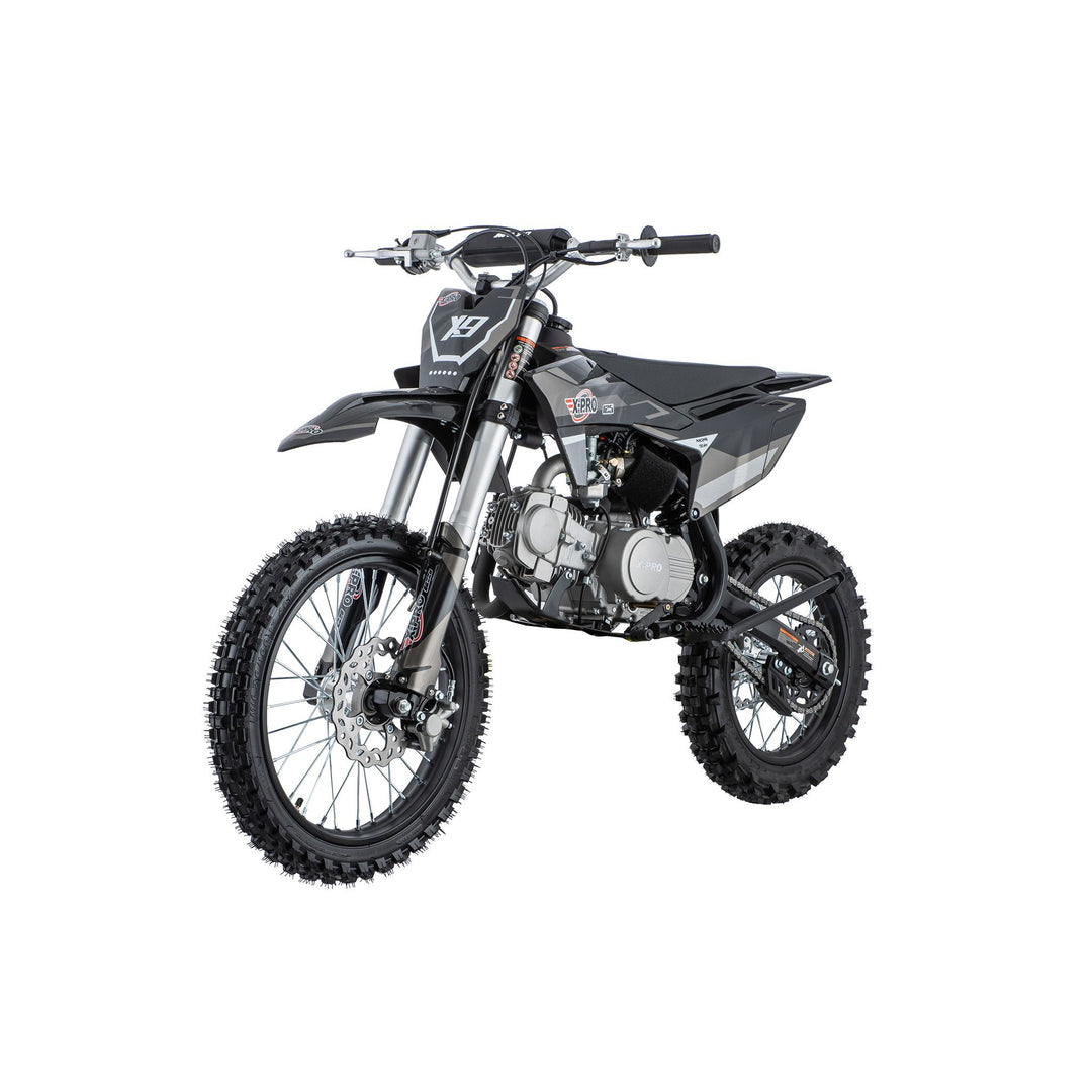 Free Shipping! X-PRO X9 125cc Dirt Bike with 4-Speed Manual Transmission, Kick Start, Big 17in/14in Tires! Zongshen Brand Engine!