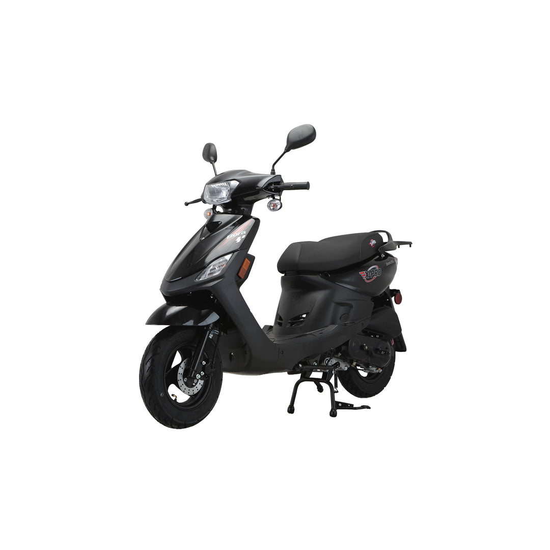 Free Shipping! X-PRO Bora 50cc Moped Scooter with 10" Aluminum Wheels, Electric/Kick Start!