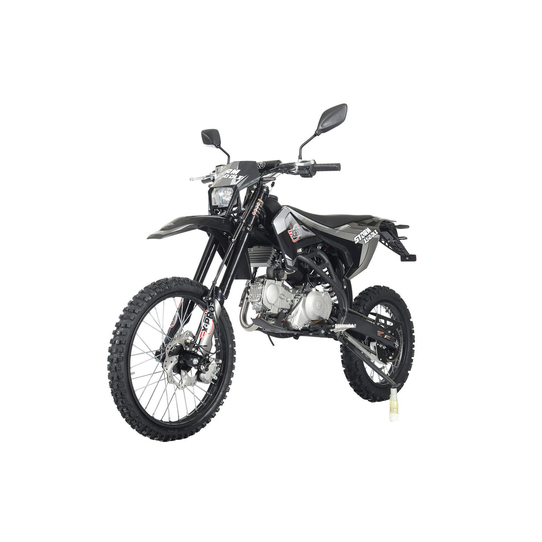 Free Shipping! X-PRO Storm DLX 150 Dirt Bike with All Lights, 4-Speed Manual Transmission, Electric/Kick Start, Big 19in/16in Tires!