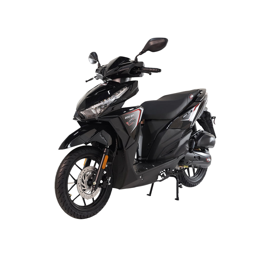 Free Shipping! X-PRO Saipan 200 EFI Electronic Fuel Injection Scooter with CVT Transmission, 14" Alloy Wheels, LED Headlights!