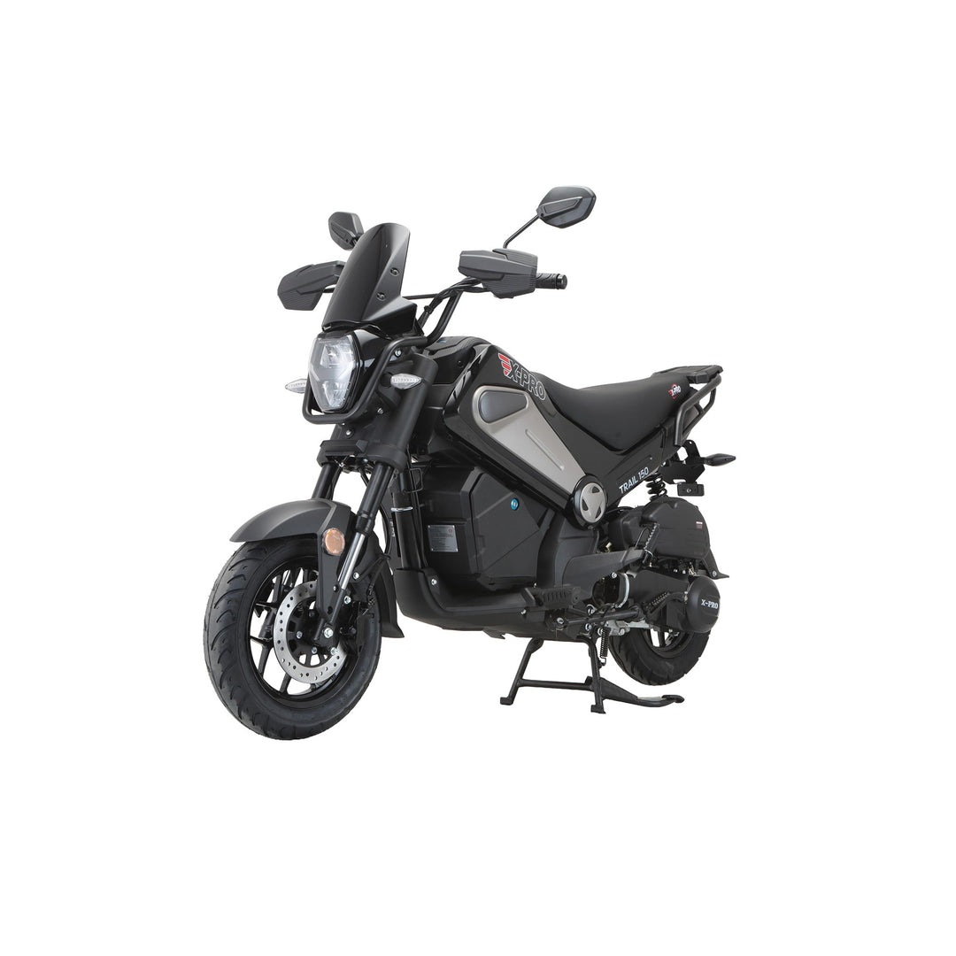Free Shipping! X-PRO Trail 150 Motorcycle with Automatic Transmission, Electric/Kick Start! 12"/10" Aluminum Wheels! LED Lights!