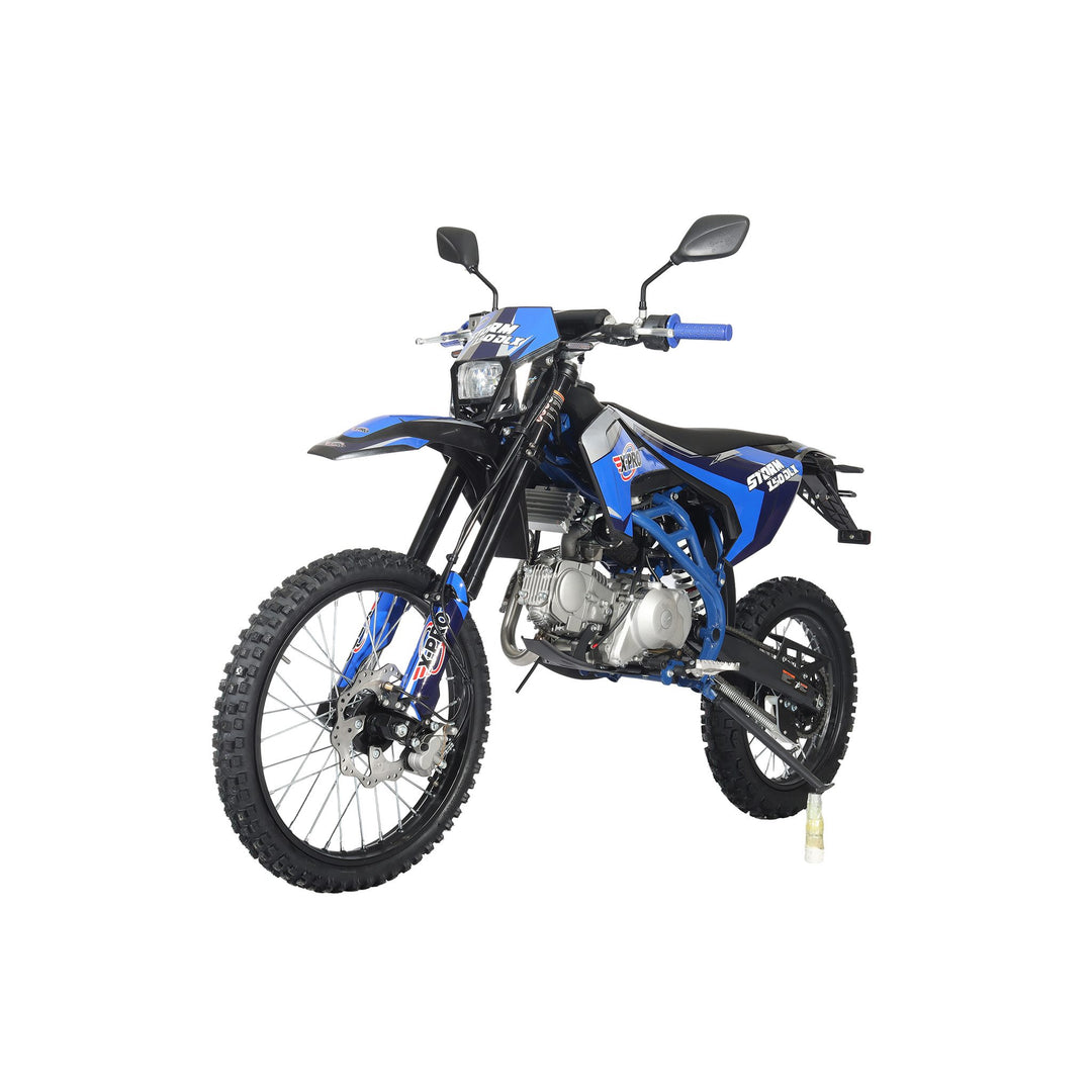 Free Shipping! X-PRO Storm DLX 150 Dirt Bike with All Lights, 4-Speed Manual Transmission, Electric/Kick Start, Big 19in/16in Tires!