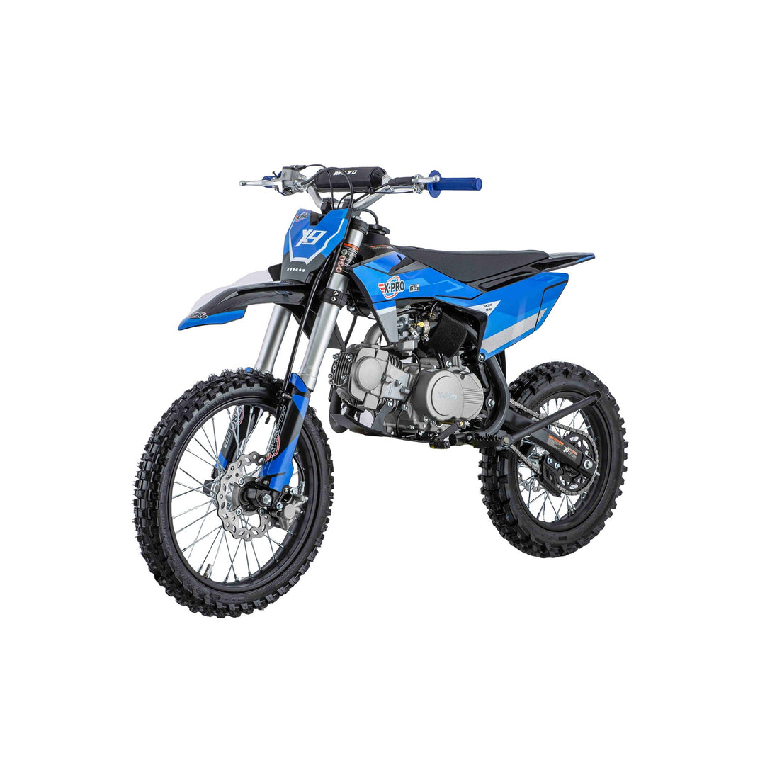 Free Shipping! X-PRO X9 125cc Dirt Bike with 4-Speed Manual Transmission, Kick Start, Big 17in/14in Tires! Zongshen Brand Engine!
