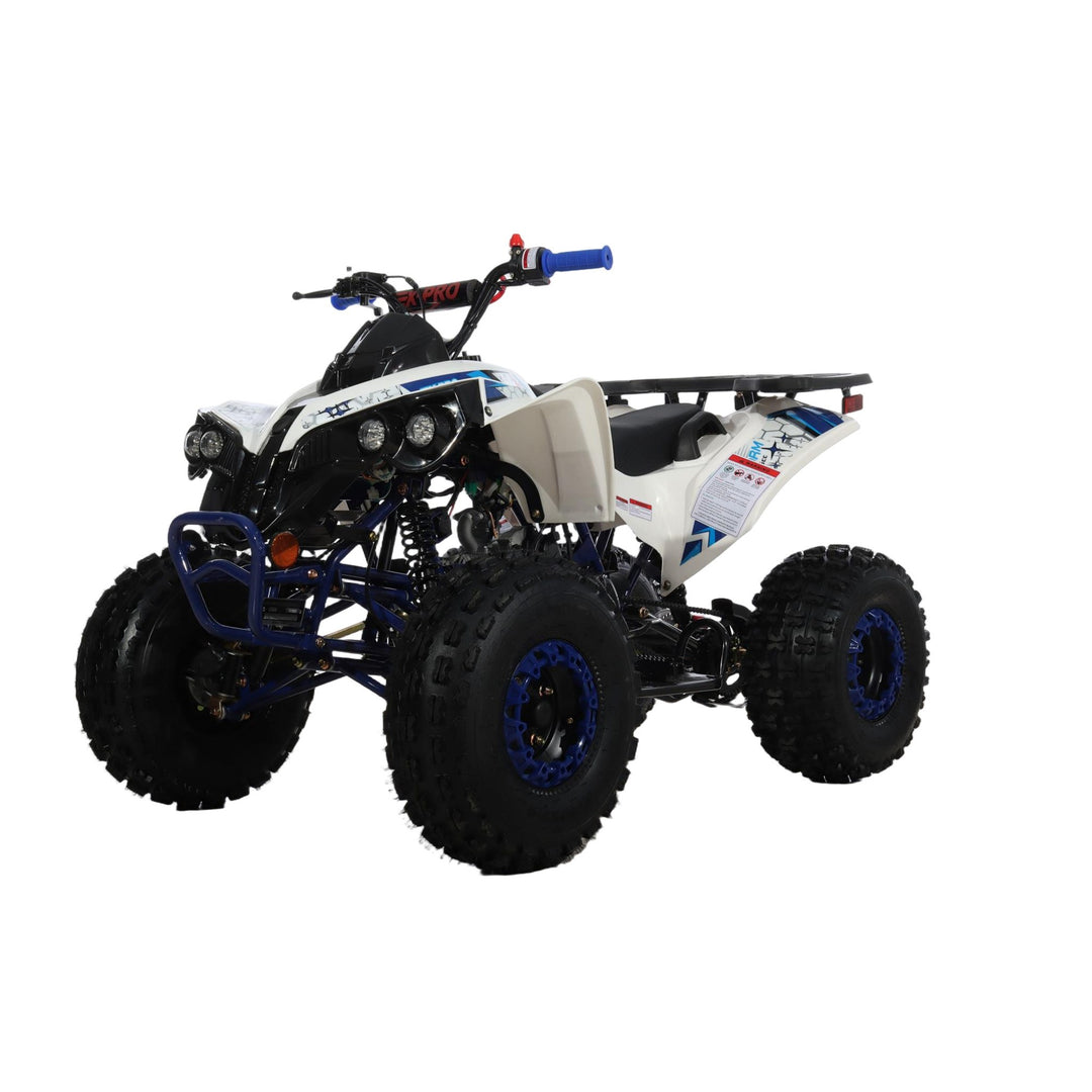 Free Shipping! X-PRO Storm 125cc ATV with Automatic Transmission w/Reverse, LED Headlights, Electric Start, Big 19in/18in Tires!