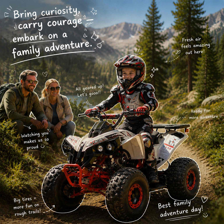 Free Shipping! X-PRO Storm 125cc ATV with Automatic Transmission w/Reverse, LED Headlights, Electric Start, Big 19in/18in Tires!